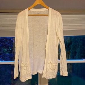 LOFT linen cardigan